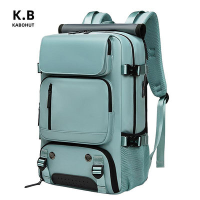 KABOHUT 新款旅行背包女 大容量防水行李袋 16英寸筆電後背包 手提/斜挎多功能旅行包 大學生電腦書包 帶USB