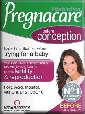 現貨全新英國Vitabiotics Pregnacare 孕前助孕維他命 女生版 面交