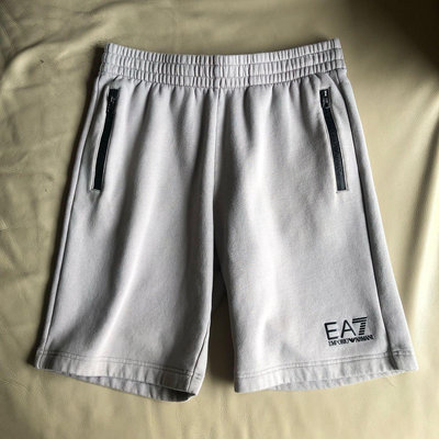 [品味人生2] 保證正品 Emporio Armani EA7 灰色 厚棉短褲 休閒短褲 size M