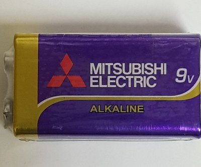 MITSUBISHI 9V鹼性電池   適用 偵煙器鹼性電池 卡拉OK麥克風 網路線 測試儀 三用電表