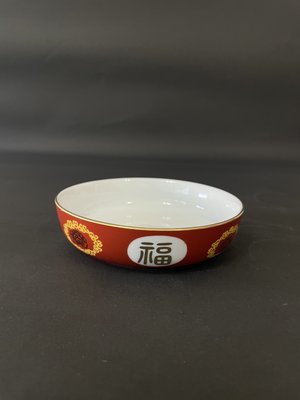 東昇瓷器餐具=大同強化瓷器福壽無疆5吋水盤 6354