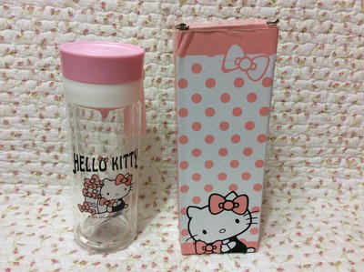 Hello Kitty 清涼隨身檸檬瓶/雙層耐熱玻璃檸檬《360ml.2015年商品》特價出清
