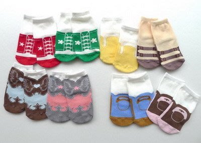 【ELF】6804 SHOES-純棉寶貝襪 /嬰兒襪/寶寶襪/防滑襪/1組4雙/限量出清特價