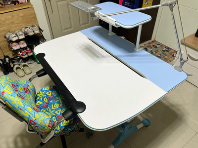 Artso 亞梭兒童學習成長書桌椅含檯燈 (可調整升降/二手)