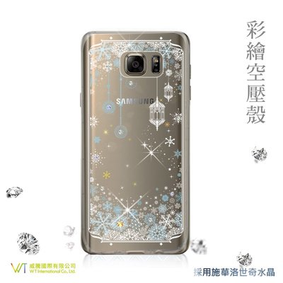 【WT 威騰國際】 WT® Samsung Galaxy Note5 施華洛世奇水晶 軟殼 保護殼 彩繪空壓殼 - 映雪