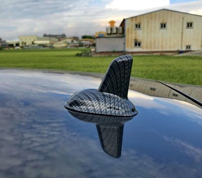 圓夢工廠 賓士 Benz ML W163 W164 改裝 車頂 鯊魚鰭天線蓋飾貼 鍍鉻銀 碳纖紋