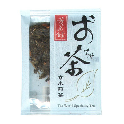 芳茗錄 玄米煎茶 3gx100包/袋 雲龍紙包 綠茶包