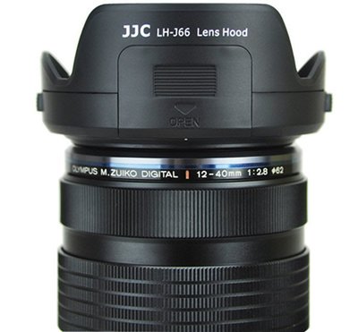JJC副廠Olympus遮光罩LH-66遮光罩LH66遮光罩適MZD 12-40mm f2.8 ED M.ZD