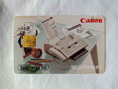 收藏電話卡 Canon Telecopieurs 法國歐洲