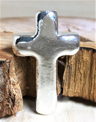 手澆銀塊(銀條/銀幣)-Silver Cross 十字架 (待補貨請勿下單)  (1 toz)