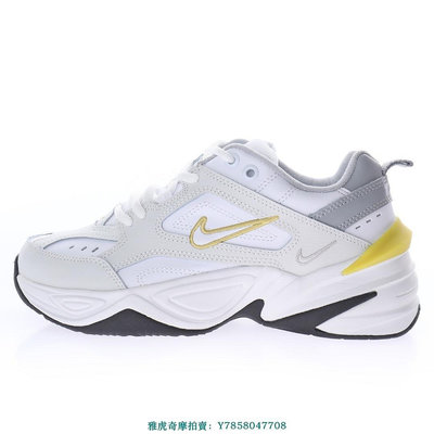 Nike M2K Tekno Ess “米灰香蕉黃”經典百搭老爹鞋慢跑鞋　AO3108-009　男女鞋[飛凡男鞋]