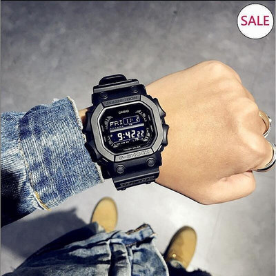 直購#CASIO 卡西歐手錶 G-SHOCK GX-56BB-1 純黑BB系列防水運動大錶面手錶 潛水手錶