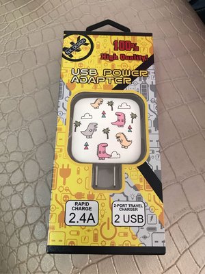 蘋果/安卓 兩用usb充電頭 雙usb充電豆腐頭 2.4A充電器