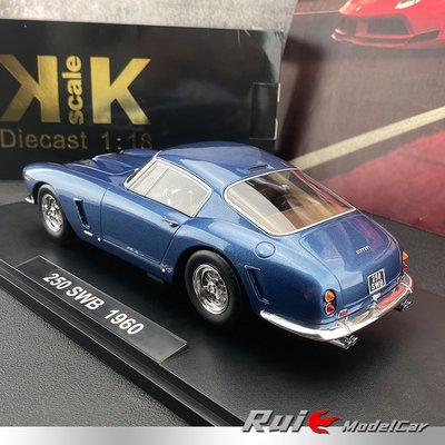 1:18 KK-Scale250 GT SWB Passo Corto 1960仿真汽車模型