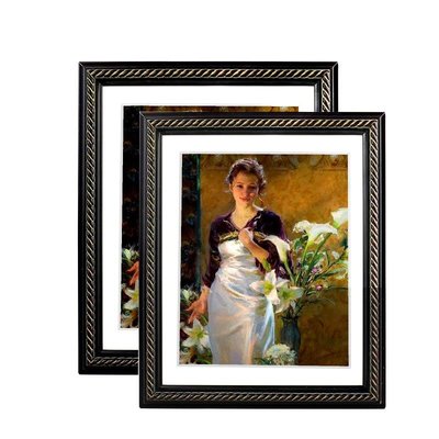 實木相框 美式大相框復古畫框掛墻10寸裝飾畫裝裱歐式婚紗相框創意擺臺