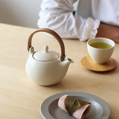 日本Saliu進口職人手工陶瓷茶壺泡茶急須提梁壺小 茶具套裝禮~訂金