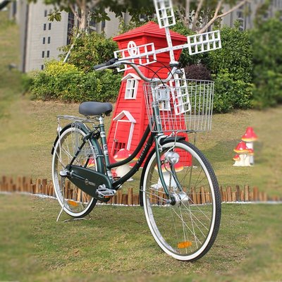 【熱賣下殺】出口日本自行車全新內三速摩電感應燈男女輕便學生復古通勤單車
