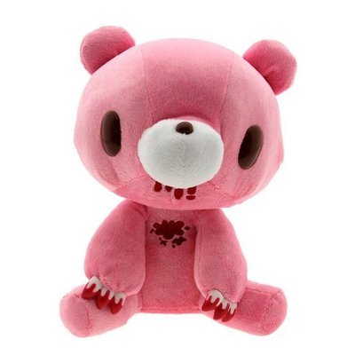 新品Gloomy Bear坐姿粉色暴力熊公仔毛絨玩具血粉熊玩偶禮物