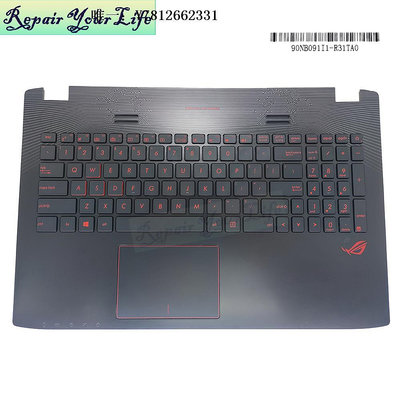 電腦零件華碩ZX50J N551 ZX50JX ZX50 VW GL552J/V/VL 鍵盤紅色背光C殼US筆電配件