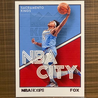 de'aaron fox 2019-20 Hoops NBA CITY