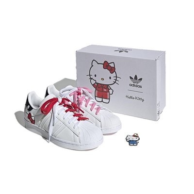 ADIDAS x Hello Kitty 女 SUPERSTAR 台灣公司貨（零碼23、24cm) 原價3890元