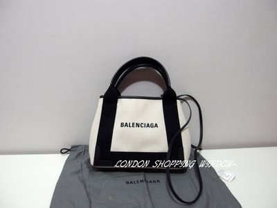 全新 Balenciaga 巴黎世家 Navy Cabas XS號 帆布包 側背包 手提包  *倫敦櫥窗*