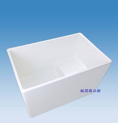 ╚楓閣☆精品衛浴╗Helios☆新款方型超薄坐式獨立浴缸(105cm)