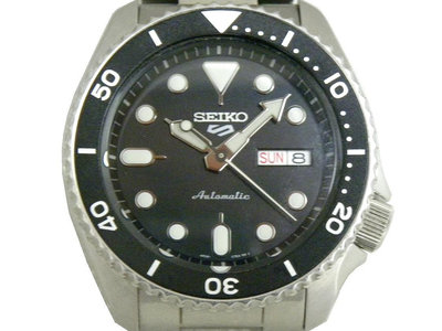 [專業] 潛水錶 [SEIKO 539075] 精工 機械錶[黑色面+星+日期][200米]軍錶