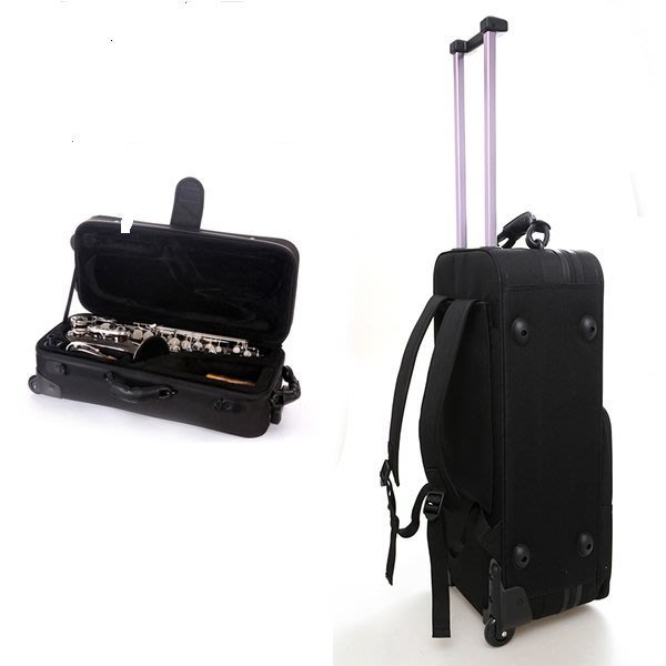 律揚樂器~行李箱式拉桿式中音薩克斯風盒（次中音3500） | Yahoo 