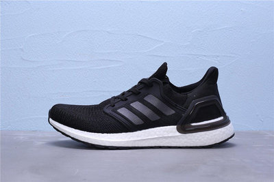 Adidas Ultra BOOST 20 黑白 針織 透氣 休閒運動慢跑鞋 男女鞋 EF0701【ADIDAS x NIKE】