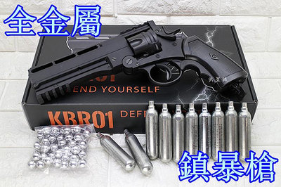 台南 武星級 First Strike KILLA 12.7mm 防身 左輪 鎮暴槍 CO2槍 優惠組F 折輪
