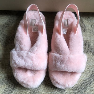[品味人生]保證正品 UGG  女用  粉紅色 保暖拖鞋 SIZE UK7  室內或室外都適用