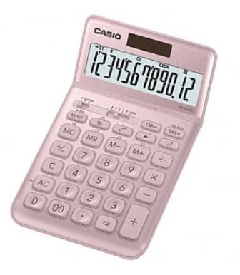 【天龜】 CASIO 輕盈優雅　粉紅香檳計算機 12位數 可掀式面板 總和記憶器 JW-200SC PK