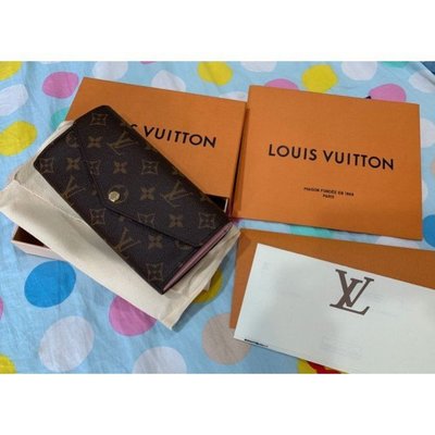 LV Louis Vuitton 粉色長夾 m62235 真品 芭蕾粉 粉色