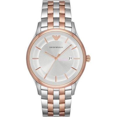 熱賣精選現貨促銷 EMPORIO ARMANI 亞曼尼手錶 AR11044 玫瑰金雙色計時腕錶 手錶 歐美代購 明星同款