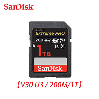 「Sorry」新款 SanDisk 1TB Extreme Pro 200M SDXC UHS-I V30相機 記憶卡