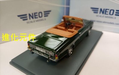 Neo 1 43 福特德國版雙門敞篷轎車模型Ford Taunus P7 Deutsch 綠