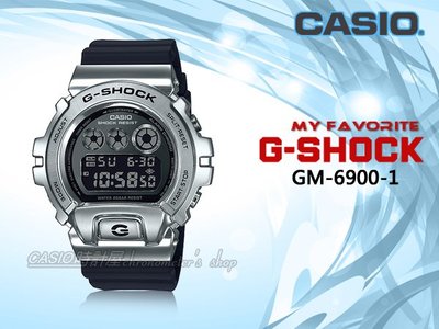 CASIO 時計屋 手錶專賣店 GM-6900-1 G-SHOCK 電子錶 防水200米 耐衝擊構造 GM-6900