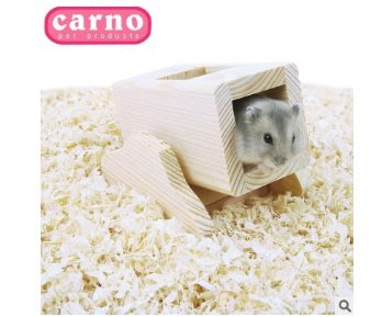 卡諾carno倉鼠 寵物鼠木質翹翹筒 黃金鼠 線鼠 倉鼠/楓葉鼠/蜜袋 翹翹筒多孔可供寵物鼠