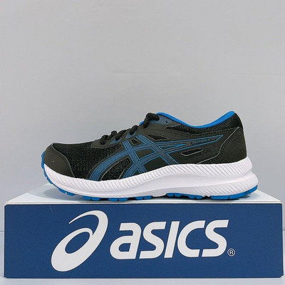 ASICS GEL-CONTEND 8 GS 女生 黑藍色 舒適 透氣 輕量 運動 慢跑鞋 1014A259-004