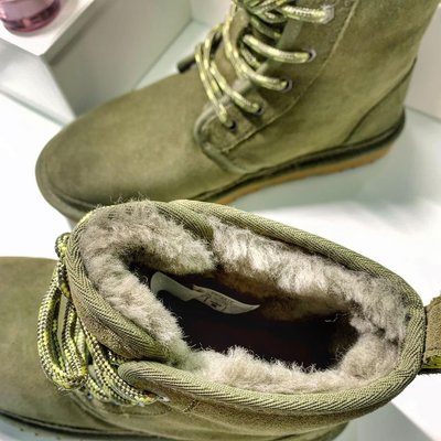 【折扣預購】21秋冬正品UGG NEUMEL HIGH Boots  橄欖綠色 羊毛內裡 麂皮靴 高筒靴 短靴