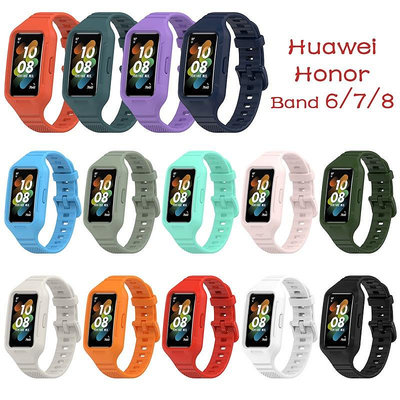 華為 Honor band 6 7 8  Huawei band8 替換運動矽膠-3C玩家
