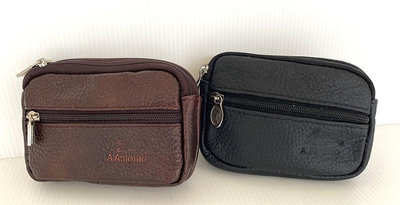 【YOGSBEAR】男女適用 A.Antonio 腰包 牛皮零錢包 鑰匙包 錢包 印章袋 卡包 807