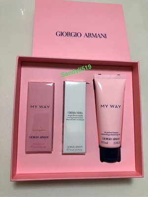 Giorgio Armani🔥亞曼尼 MY WAY我的方式 香氛身體乳75ml+香精15ml+嫩膚露30ml 禮盒提袋