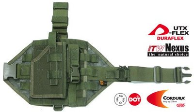 JHS（（金和勝 生存遊戲專賣））警星M.O.D. 腿掛槍套(OD色) H-05C(OD)