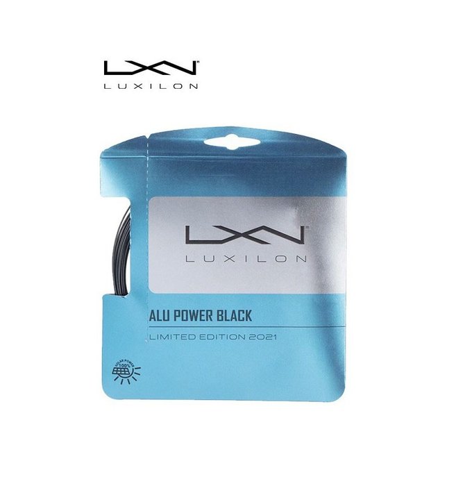 【曼森體育】全新 LUXILON Alu Power Black 限量黑色 網球線 單包裝