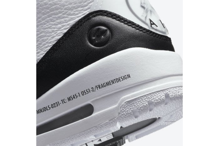 日貨代購CITY】 Fragment design Air Jordan 3 藤原浩閃電DA3595-100