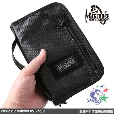 詮國 馬蓋先 Magforce - 旅行家護照證件袋 (膠注黑) / 軍規級材質模組化裝備 - 0820B02