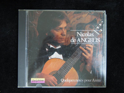 ◎MWM◎【二手CD】一元起標 Nicolas De Angelis-Quelques Notes Pour Anna 無IFPI 曲目表 光碟刮痕些許