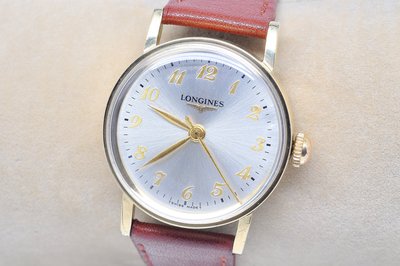 《寶萊精品》Longines 浪琴金白圓球型手動女子錶